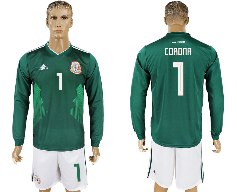 Maillot de foot MEXICO LONG SLEEVE SUIT #1 CORONA  2018 FIFA WOR